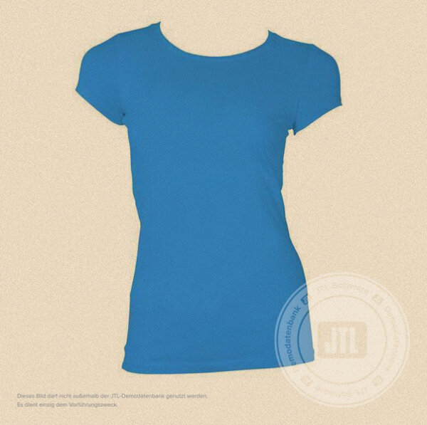 Damen-T-Shirt, Blau L
