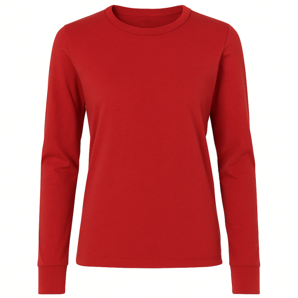 Damen-Langarmshirt, Rot S